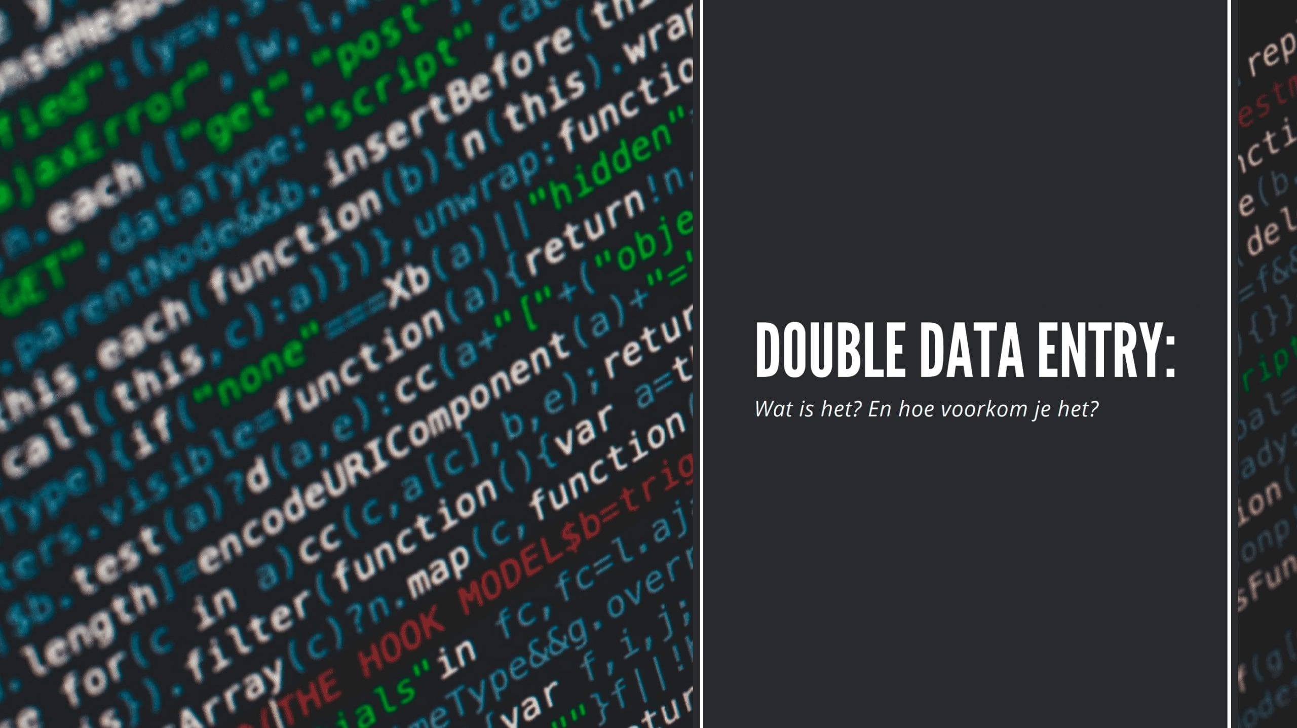 Voorkom Dubbele Data Entry